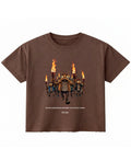 Brown Boxy Fit T-shirt Front Design