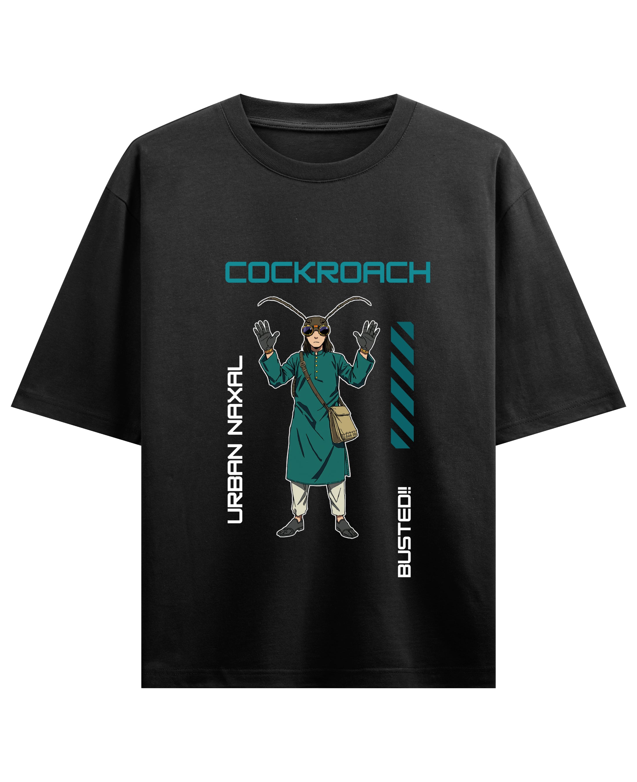 Black Oversized T-shirt Front Design