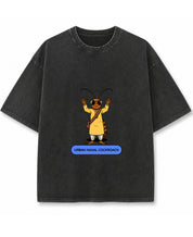 Vintage Fade Wash Oversized T-shirt Front Design
