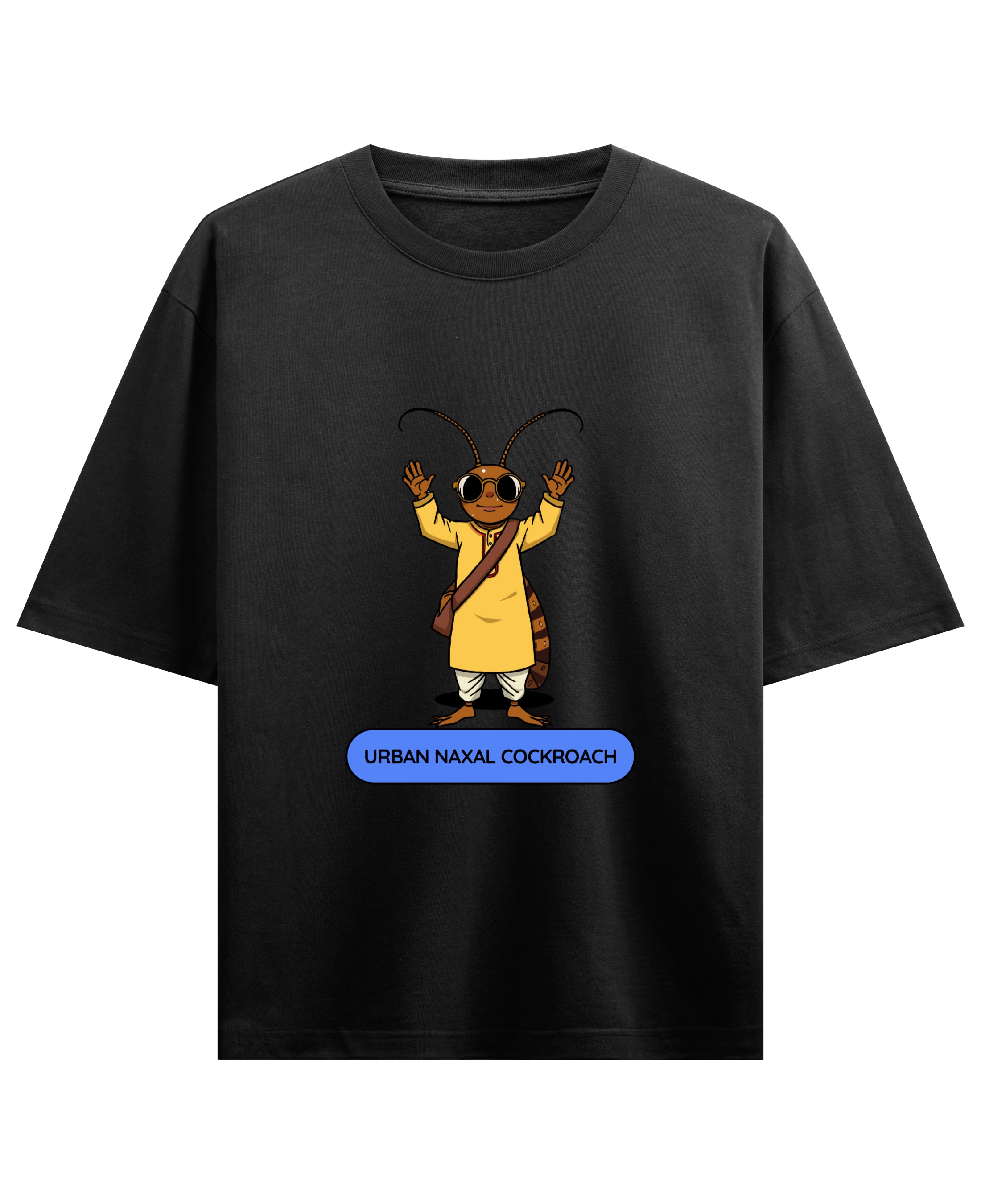 Black Oversized T-shirt Front Design