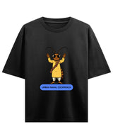 Cockroach Anime - URBAN NAXAL. (Black Oversized T-shirt Front Design)