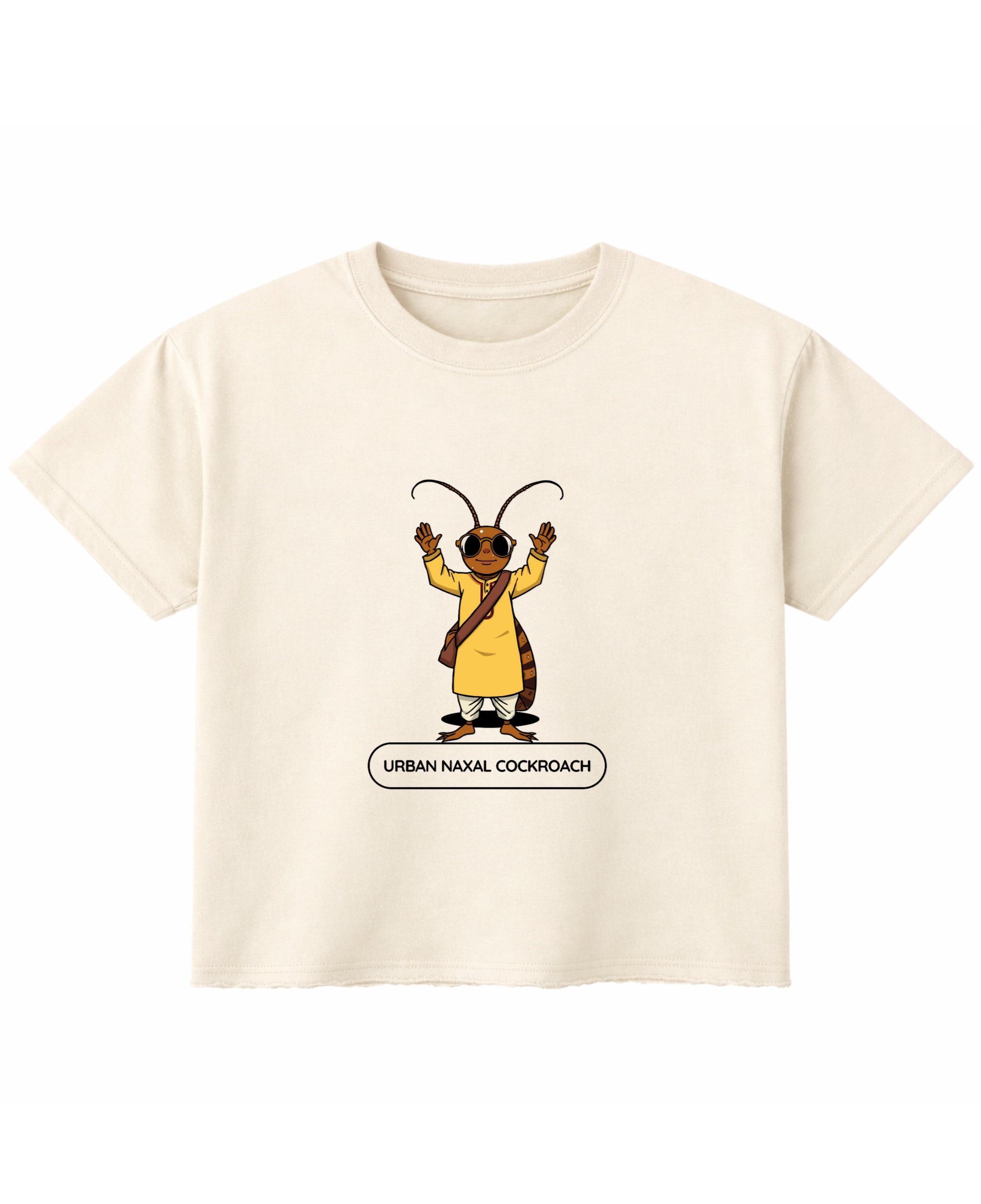 Off White Boxy Fit T-shirt Front Design