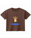 Brown Boxy Fit T-shirt Front Design