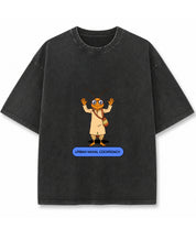 Vintage Fade Wash Oversized T-shirt Front Design