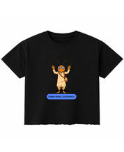 Black Boxy Fit T-shirt Front Design