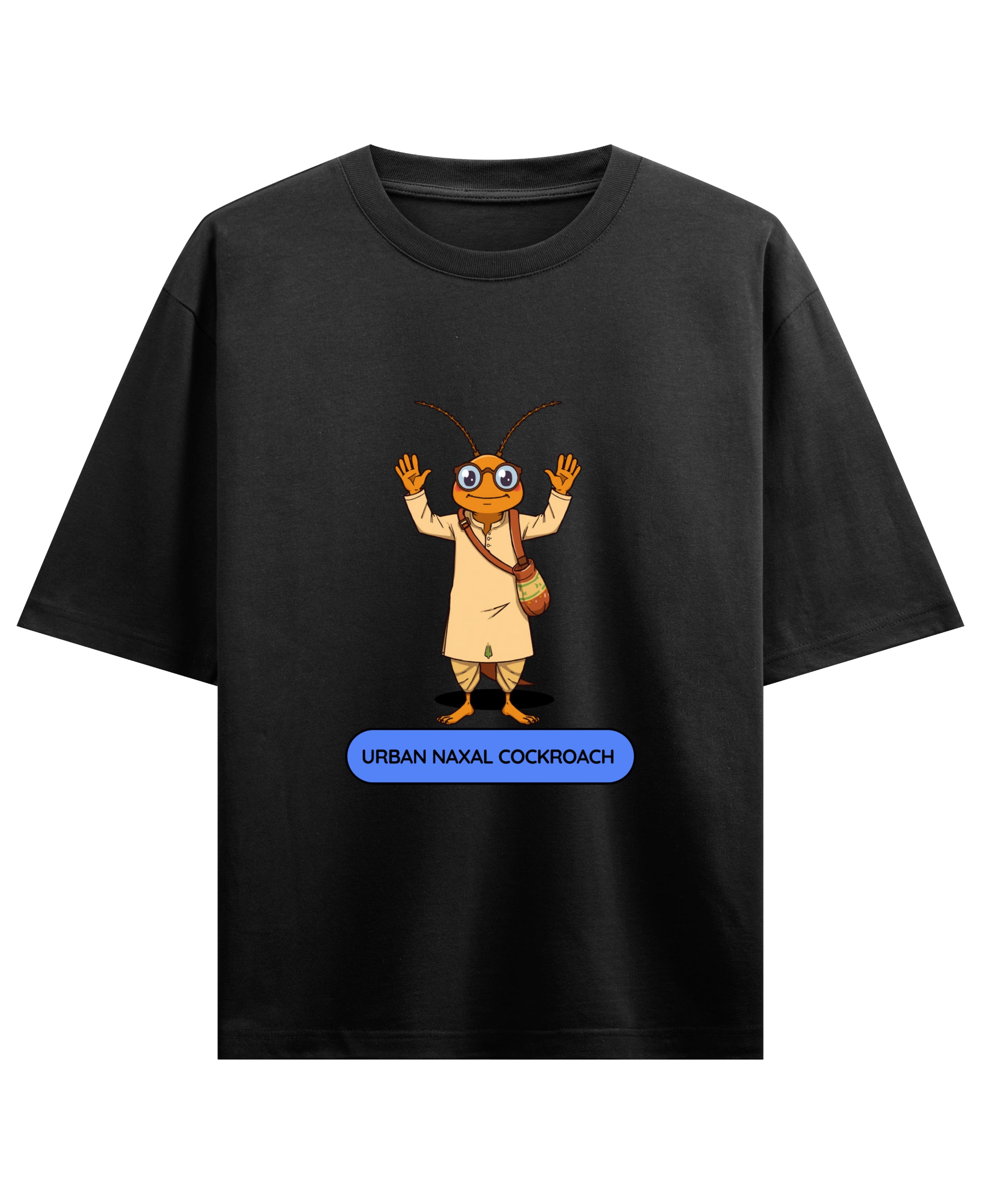 Black Oversized T-shirt Front Design