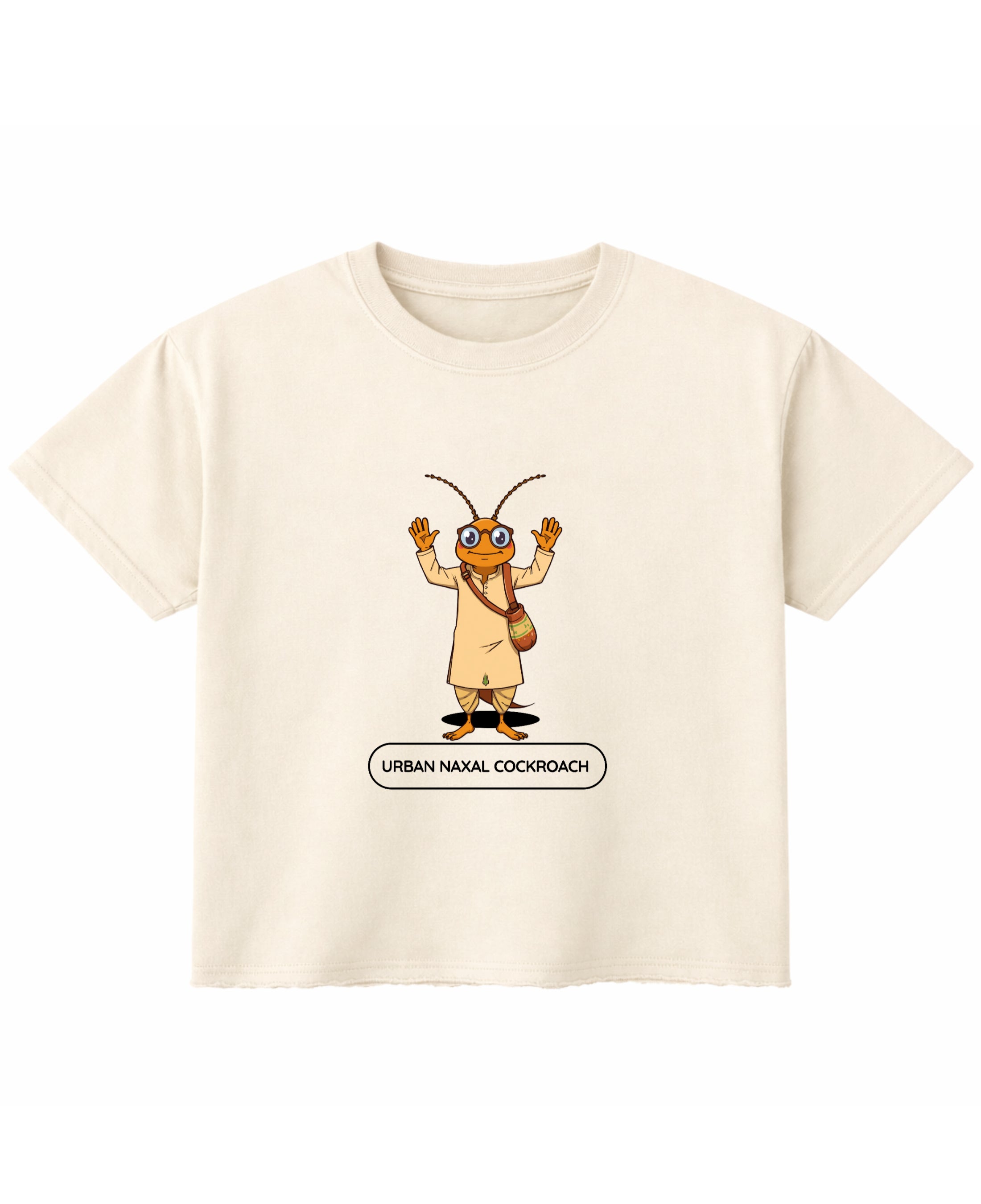 Off White Boxy Fit T-shirt Front Design