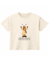 Cockroach Anime - URBAN NAXAL. (Off White Boxy Fit T-shirt Front Design)