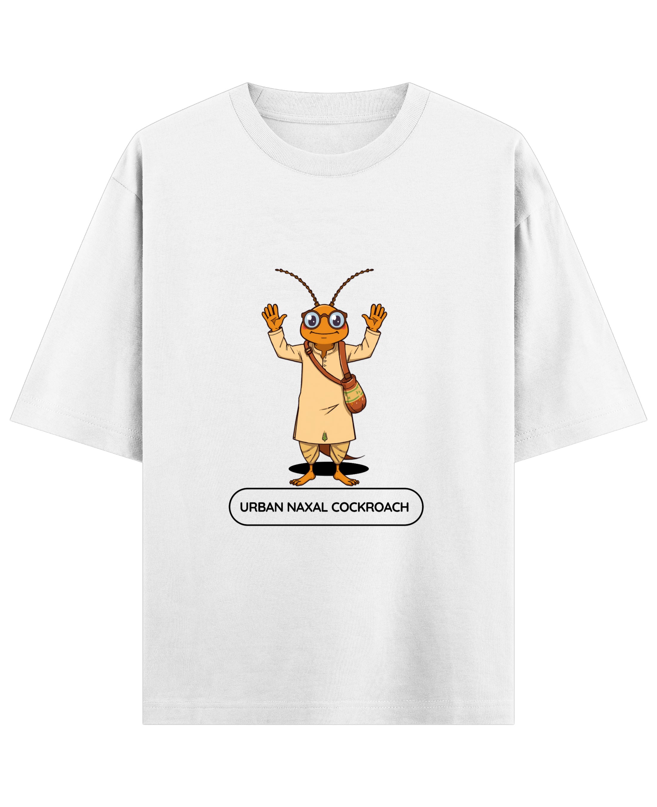White Oversized T-shirt Front Design
