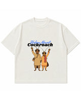 Cockroach Anime - URBAN NAXAL. (Off-white waffle boxy fit Front Design)