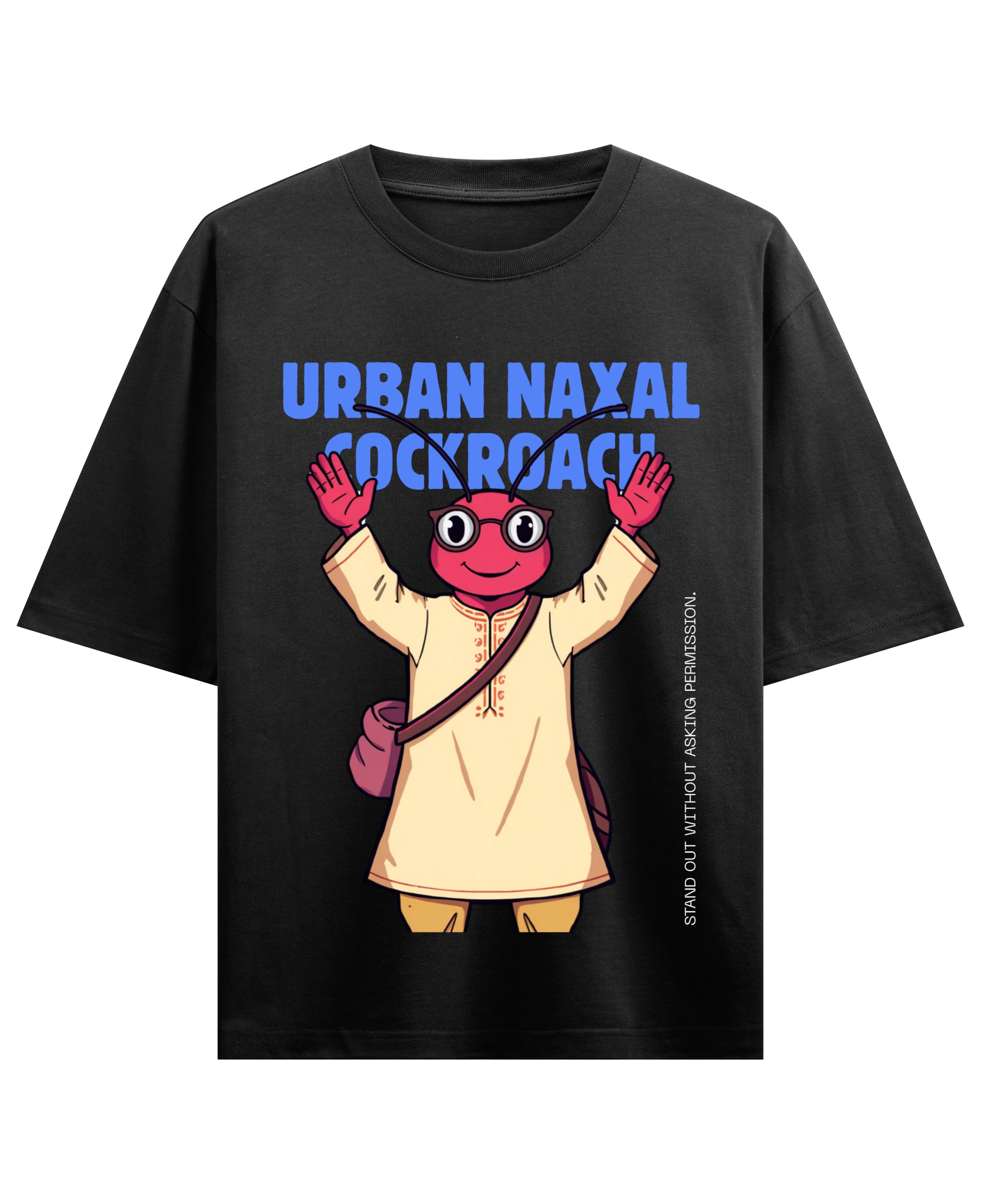 Black Oversized T-shirt Front Design