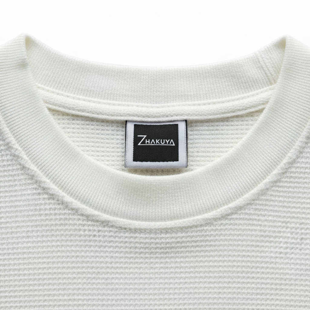 Off-White Waffle Knit Collar — Zhakuya Dark Label