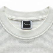 Off-White Waffle Knit Collar — Zhakuya Dark Label